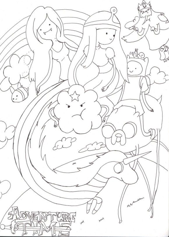 Adventure Time Coloring Pages To Print