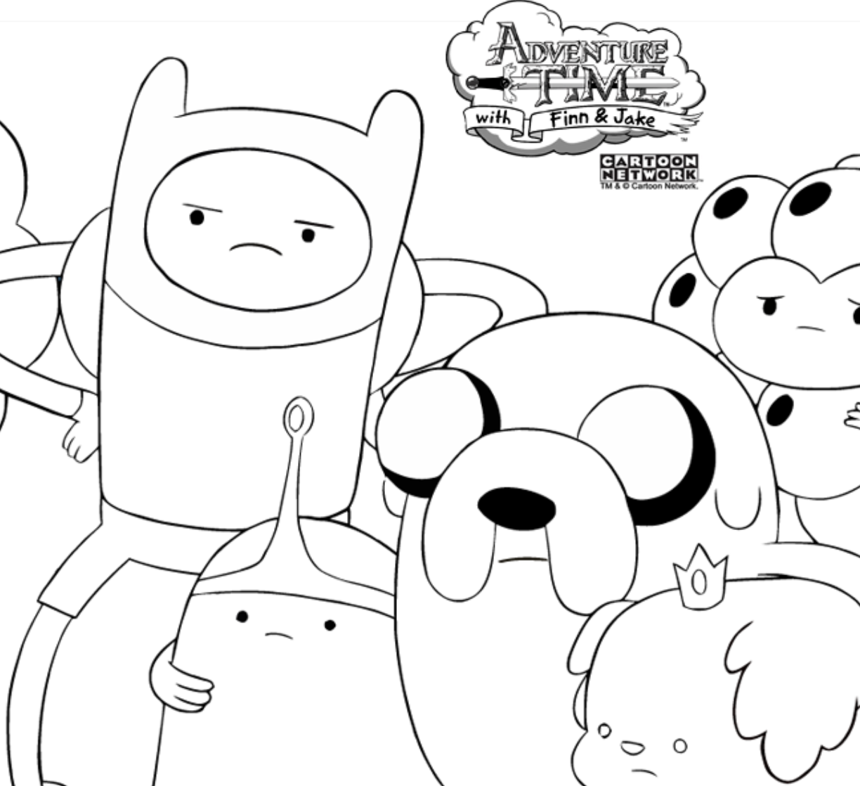 1224x1118 Adventure Time Coloring Pages High General Marceline Finn And Jake