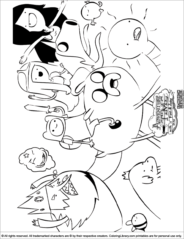 612x792 Adventure Time Coloring Pages To Print Adventure Time With Finn