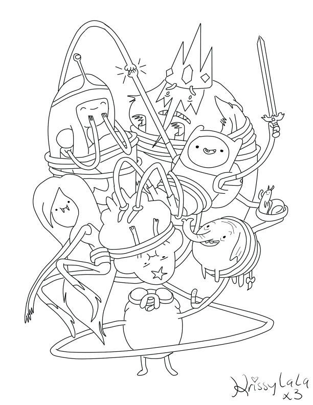 612x792 Free Adventure Time Colouring Pages Printable Coloring Pin By
