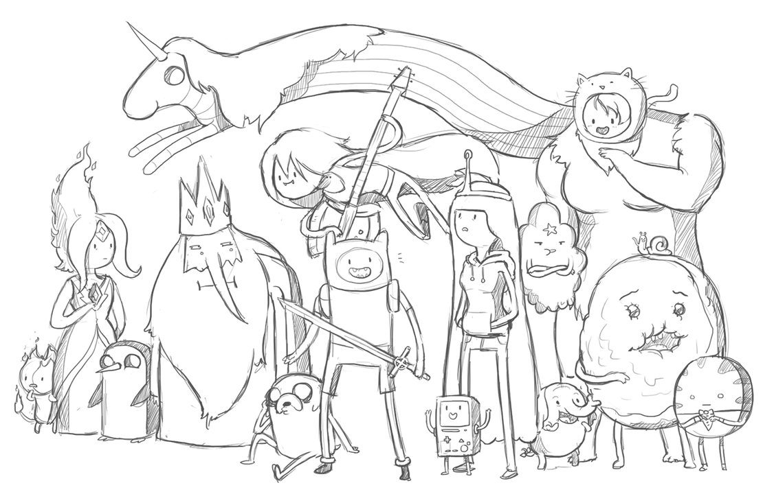 1110x720 Printable Adventure Time Coloring Pages 20