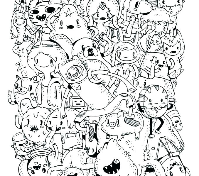 678x600 Adventure Time Printable Coloring Pages
