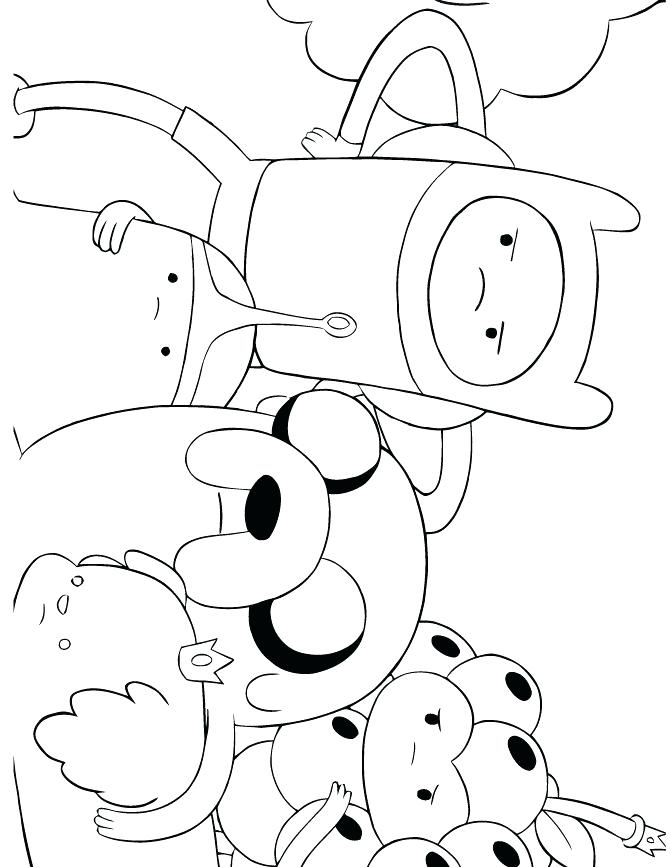 Adventure Time Coloring Page 670x867 Adventure Time Coloring Page