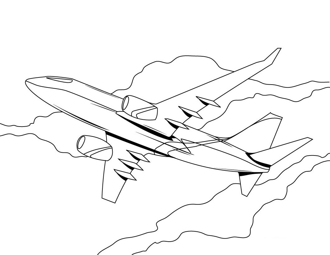 Free Printable Airplane Coloring Pages For Kids 1060x820 Free Printable Airplane Coloring Pages For Kids