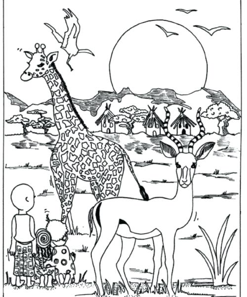 500x600 Africa Coloring Sheet Africa Coloring Pages Together With Download