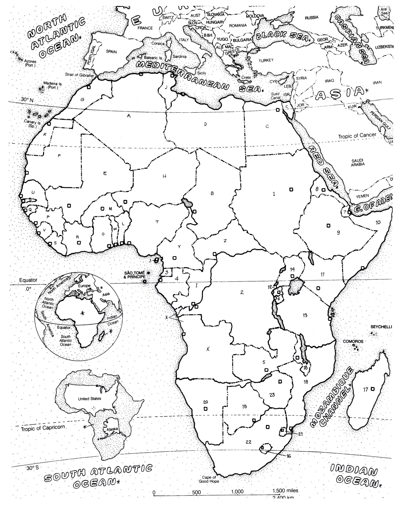 1275x1650 Africa Map