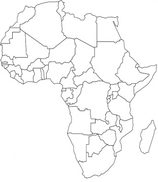 311x357 Printable Africa Coloring Page