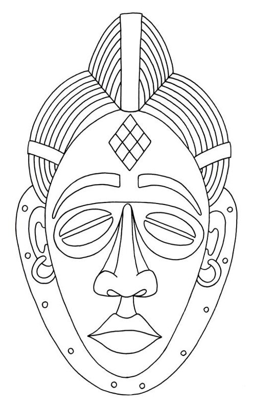 African Masks For Kids Templates 495x800 African Masks For Kids Templates
