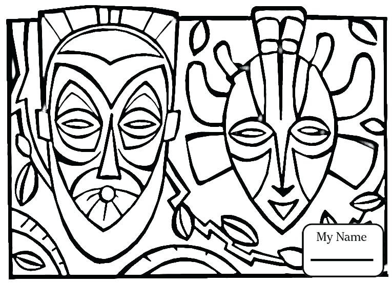 African Masks Coloring Pages Arts Culture Masks Masks Masks 765x555 African Masks Coloring Pages Arts Culture Masks Masks Masks