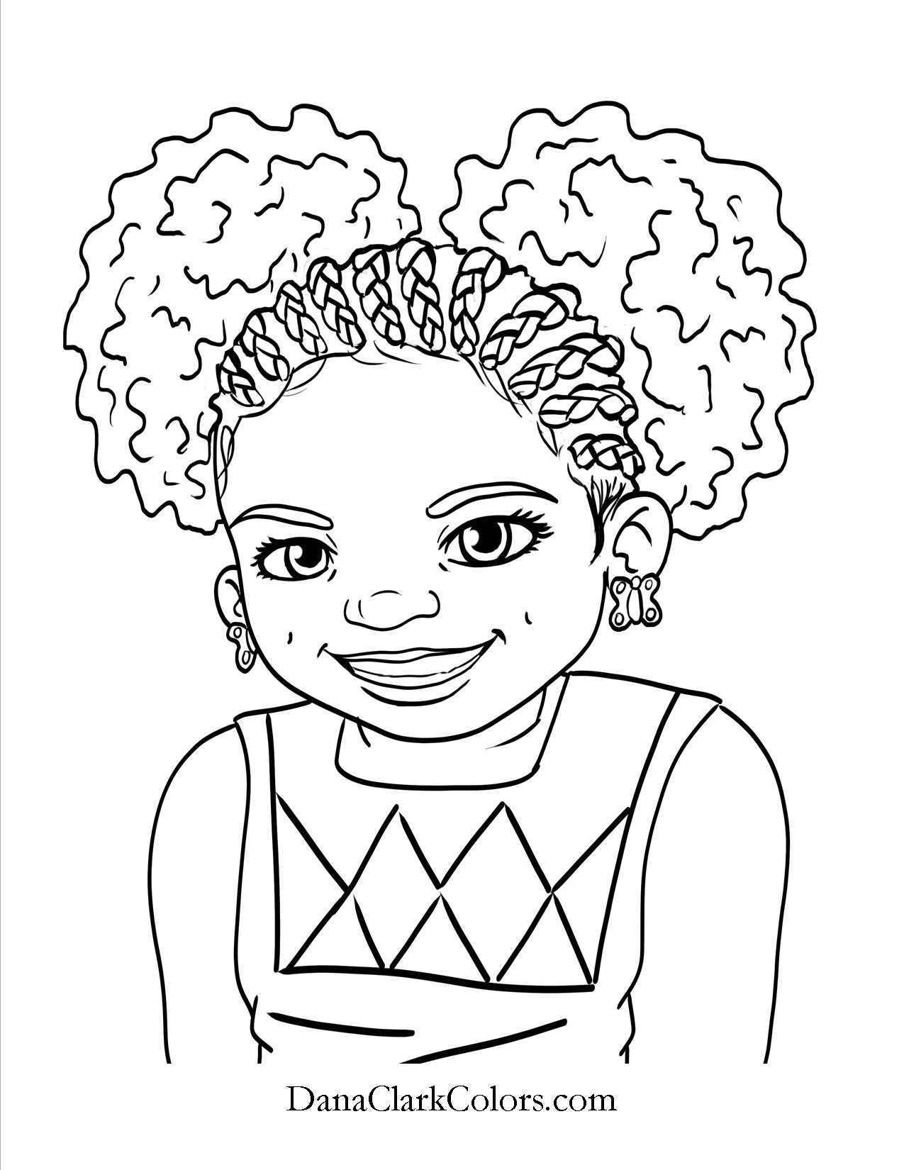 African American Woman Coloring Pages Sketch Coloring Page