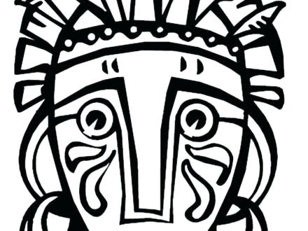 African Mask Coloring Pages Mask Coloring Pages Mask Coloring Page 440x330 African Mask Coloring Pages Mask Coloring Pages Mask Coloring Page
