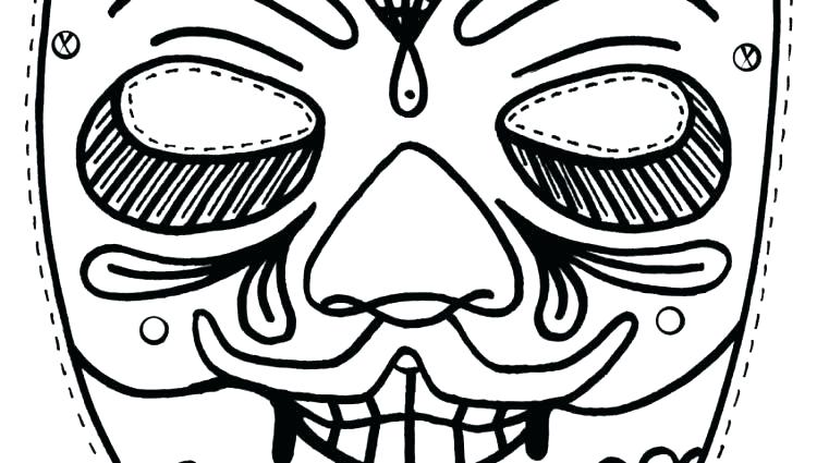 African Mask Coloring Pages 750x425 African Mask Coloring Pages
