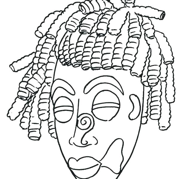African Masks Coloring Pages Mask African Mask Coloring Page 612x600 African Masks Coloring Pages Mask African Mask Coloring Page