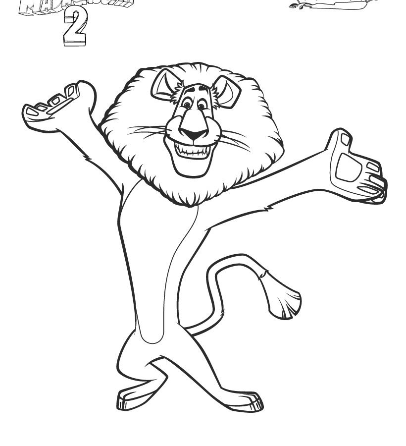 Madagascar Characters Colouring Pages Coloring Alexins Of Movie 820x900 Madagascar Characters Colouring Pages Coloring Alexins Of Movie