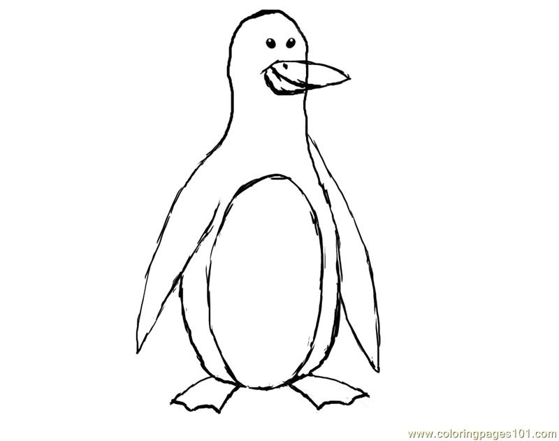 Penguin Coloring Page 800x631 Penguin Coloring Page