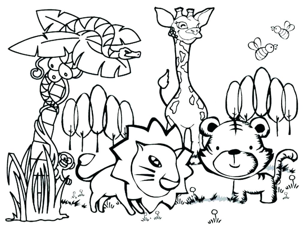 1020x768 Animal Coloring Pages Printable Baby Animal Coloring Pages Free