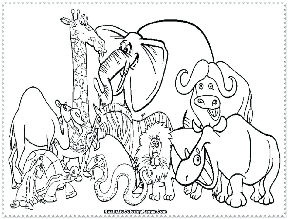 948x720 African Animal Coloring Pages Zebra