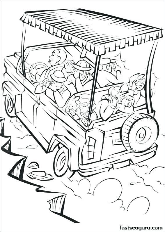Safari Coloring Page Safari Coloring Book Jeep Coloring Pages 567x794 Safari Coloring Page Safari Coloring Book Jeep Coloring Pages
