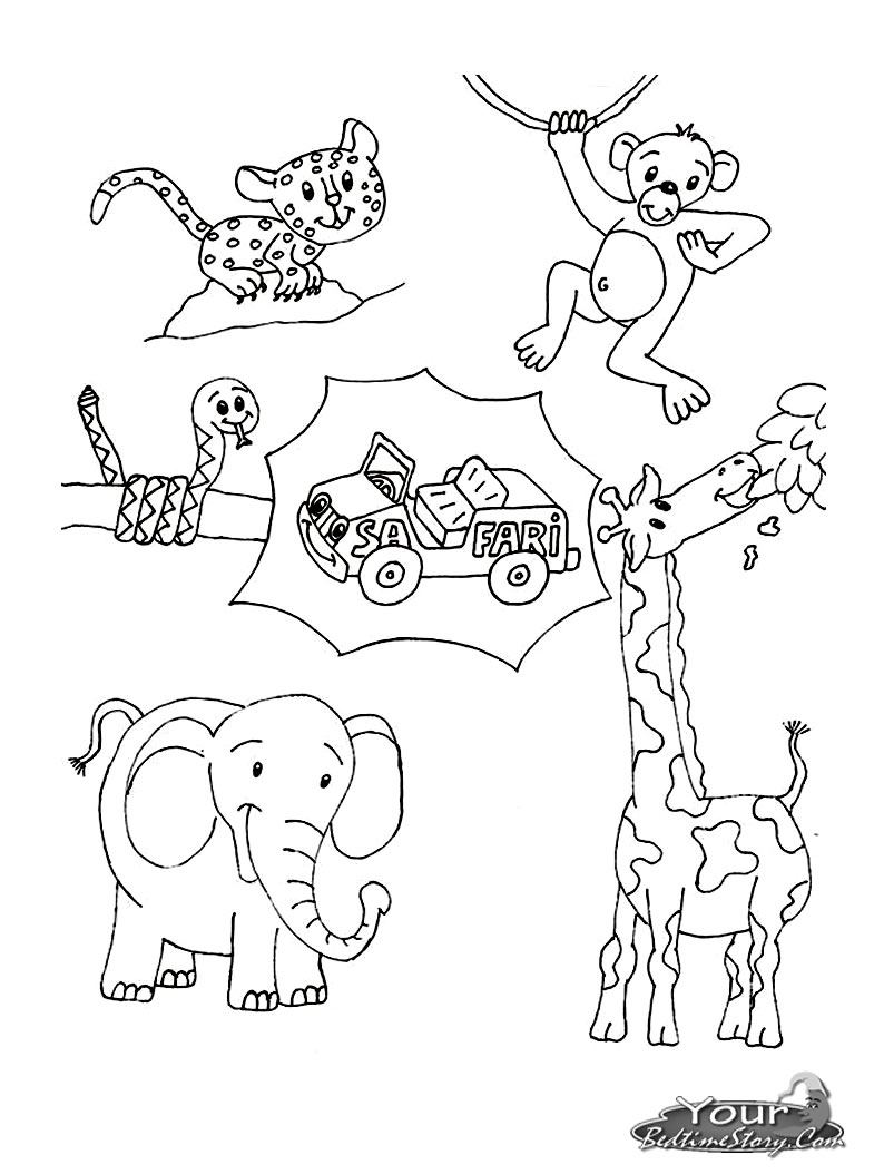 African Safari Coloring Pages 794x1054 African Safari Coloring Pages