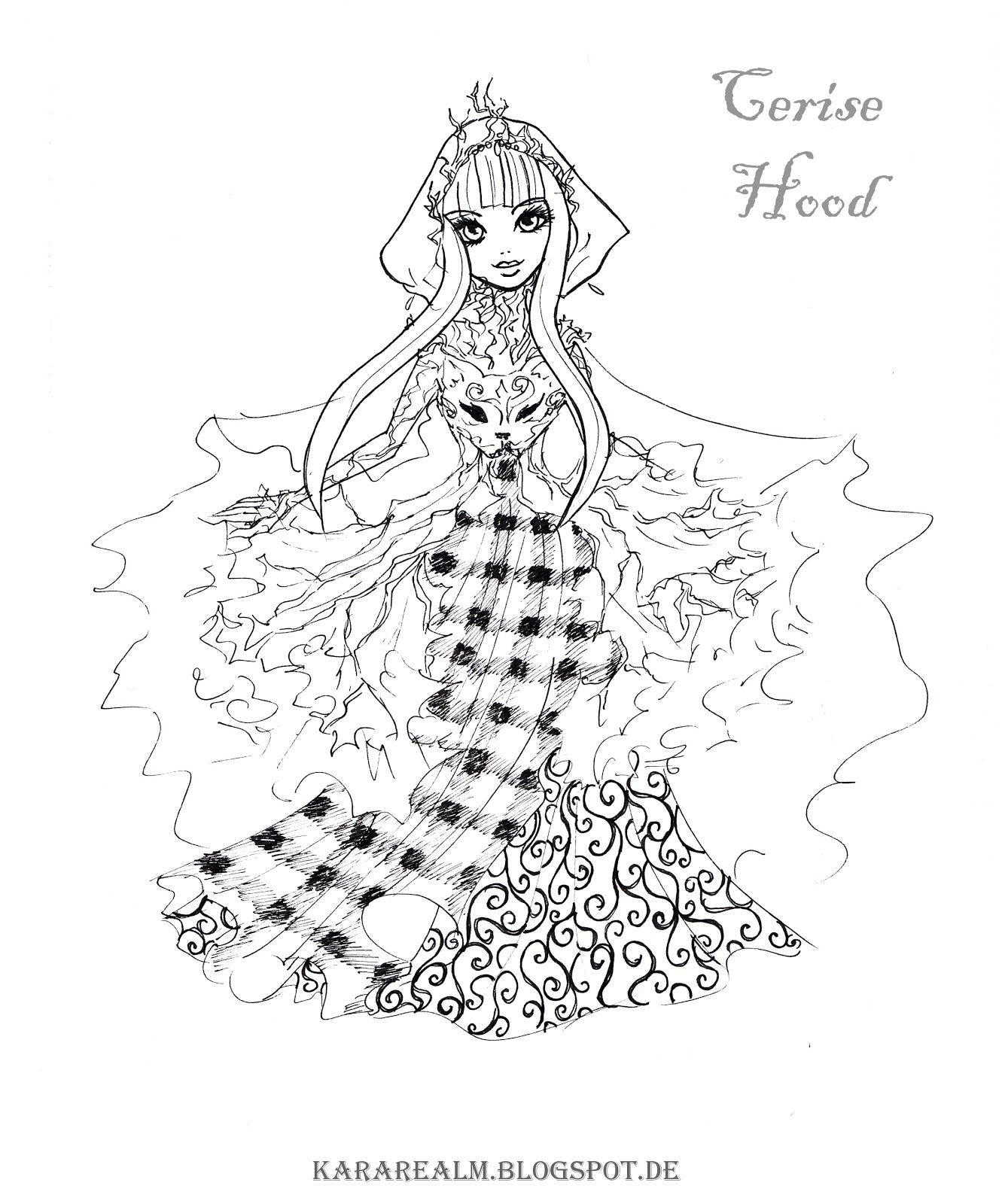 Kara Realm Ever After High Coloring Pages Obras De Arte 1331x1600 Kara Realm Ever After High Coloring Pages Obras De Arte