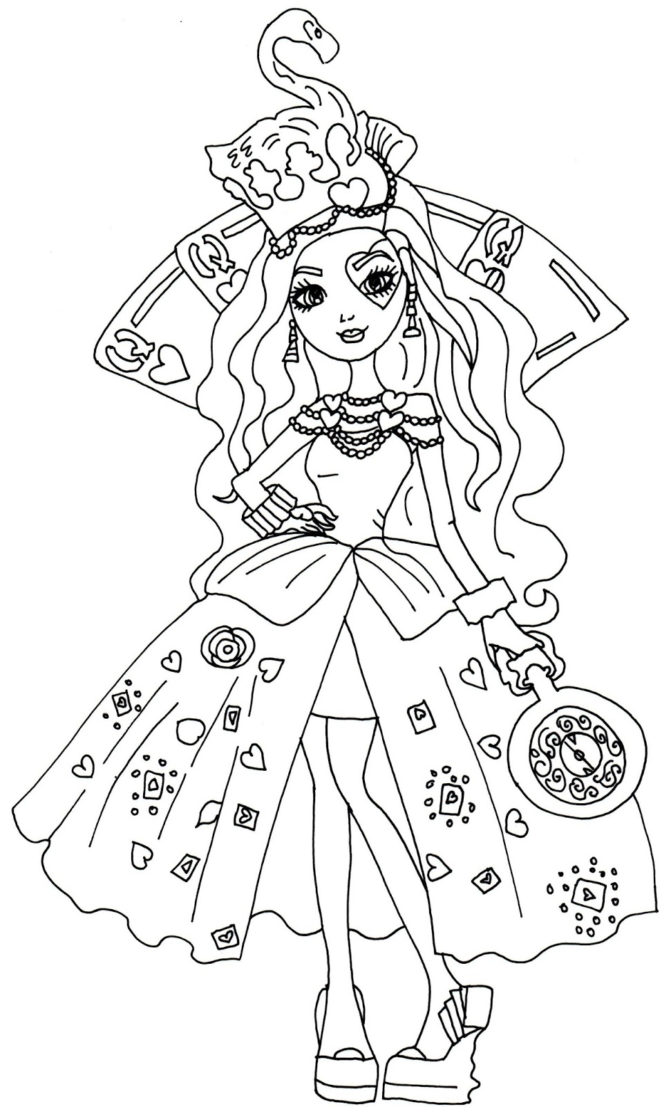 Ever After High Coloring Pages 971x1600 Ever After High Coloring Pages