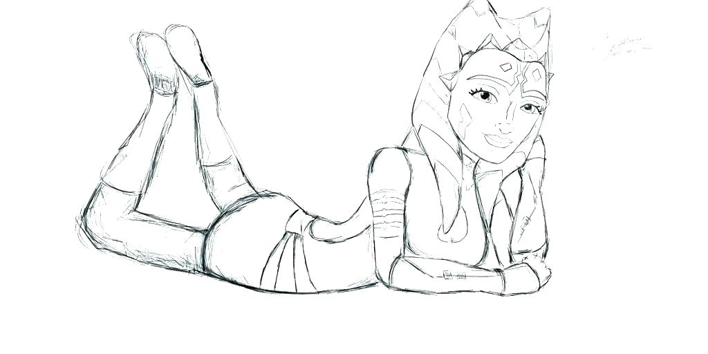 1024x512 Ahsoka Tano Coloring Pages Coloring Pages By N Y A Star Wars