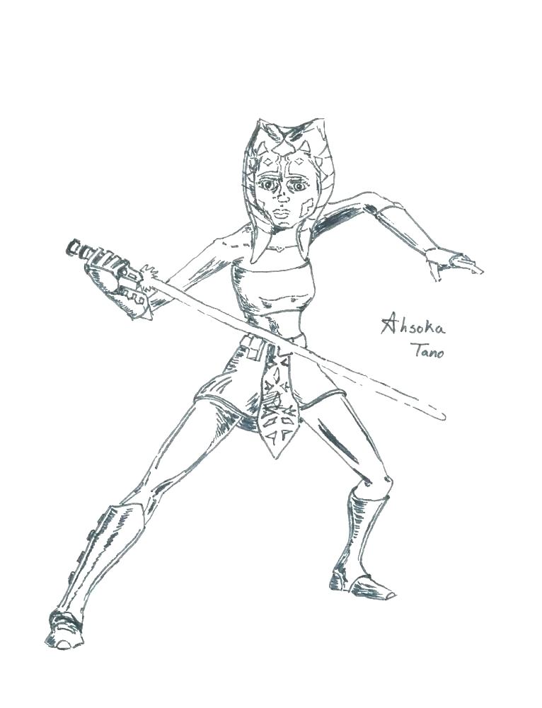 766x1000 Ahsoka Tano Coloring Pages Coloring Pages Coloring Pages The Clone