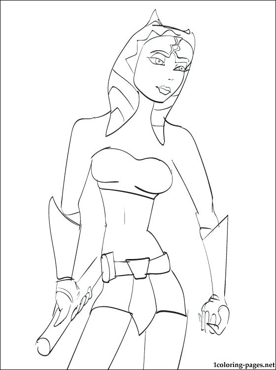 560x750 Ahsoka Tano Coloring Pages Star Wars Page Book
