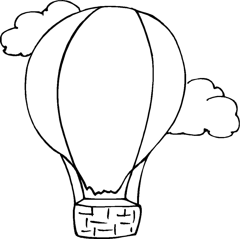 Hot Air Balloon Coloring Page Collection 1024x1017 Hot Air Balloon Coloring Page Collection