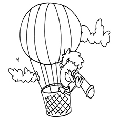Hot Air Balloon Coloring Pages 230x230 Hot Air Balloon Coloring Pages