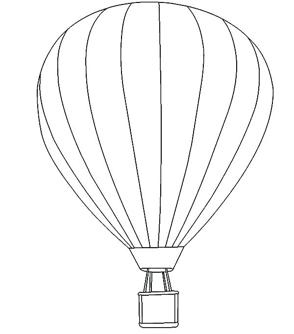 Balloon Pictures To Color Detailed Hot Air Balloon Coloring Page 600x681 Balloon Pictures To Color Detailed Hot Air Balloon Coloring Page