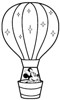 Hot Air Balloon Coloring Pages To Print Mickey Mouse Drawing 209x347 Hot Air Balloon Coloring Pages To Print Mickey Mouse Drawing