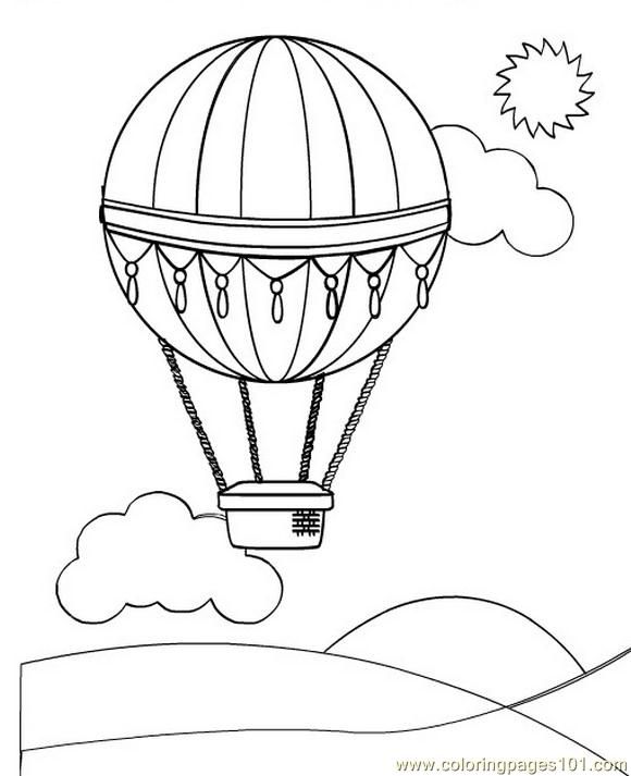 580x713 Free Printable Coloring Image Hot Air Balloon (2) Beck's 2nd