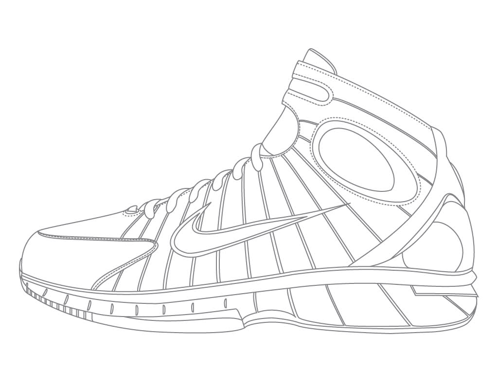 1024x768 Nike Coloring Pages