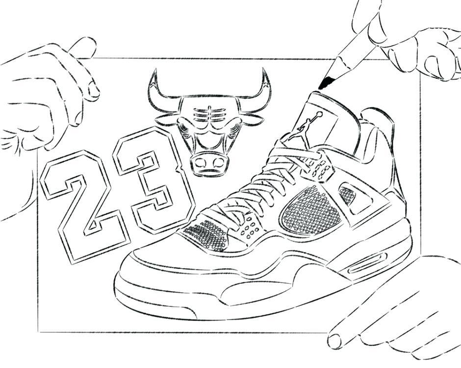 940x752 Air Jordan Logo Coloring Pages