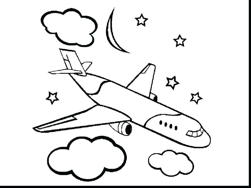 863x647 Coloring Airplane Airplane Coloring Book As Well As Airplane