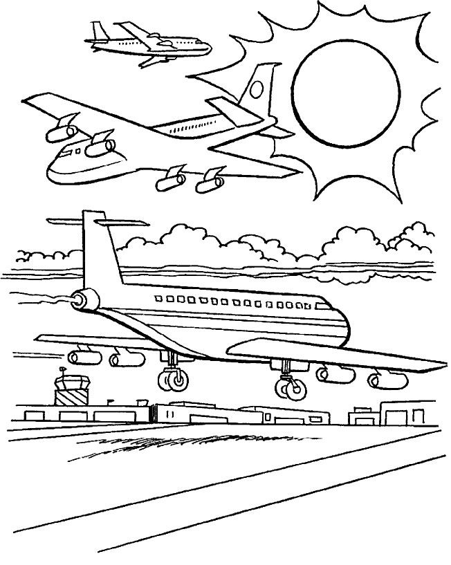 Aircraft Coloring Pages