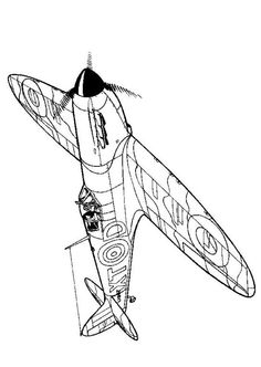 236x332 Coloring Page Wwii Aircrafts
