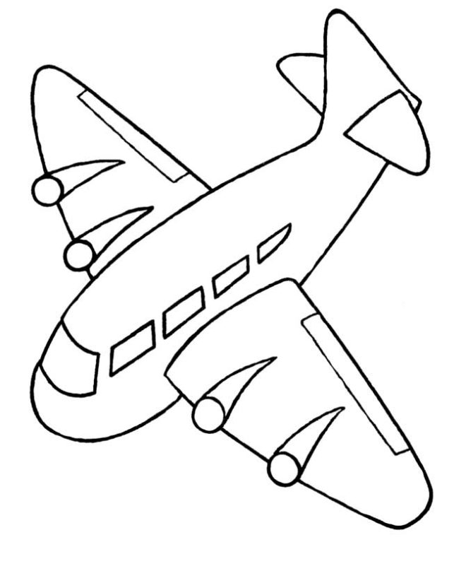 660x808 Airplane Coloring Pages For Kids Coloring And Templates