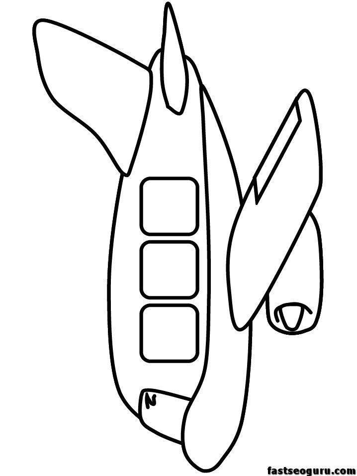 718x957 Print Out Kids Coloring Pages Airplane Military Printable