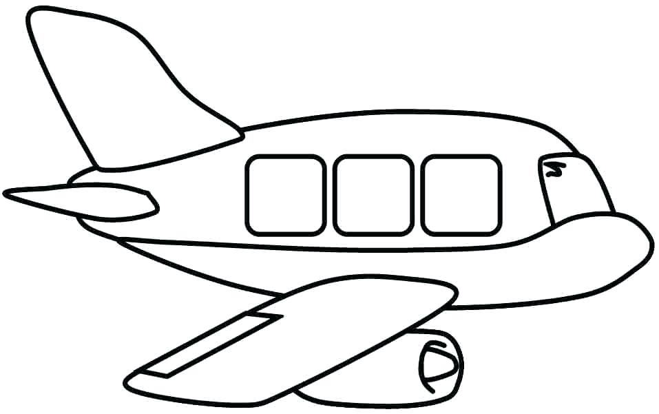 957x601 Astounding Airplane Coloring Page Free Transportation Air Plane