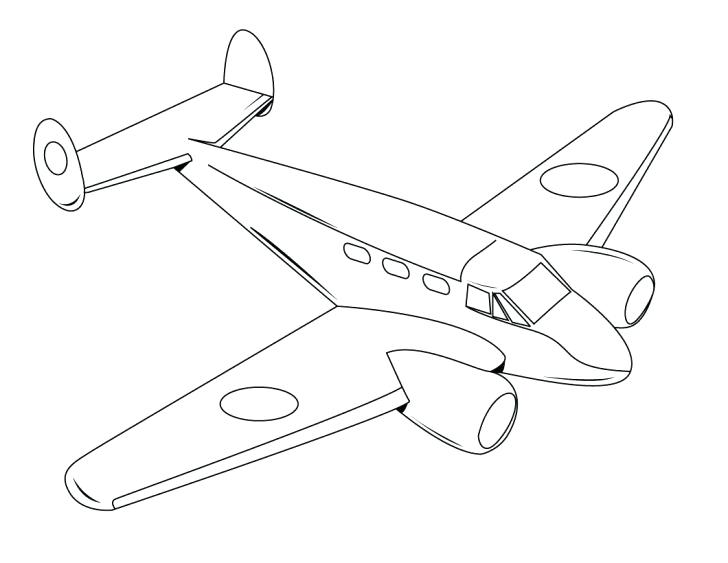 728x563 Airplane Coloring Book And Airplane Coloring Pages Military Plane