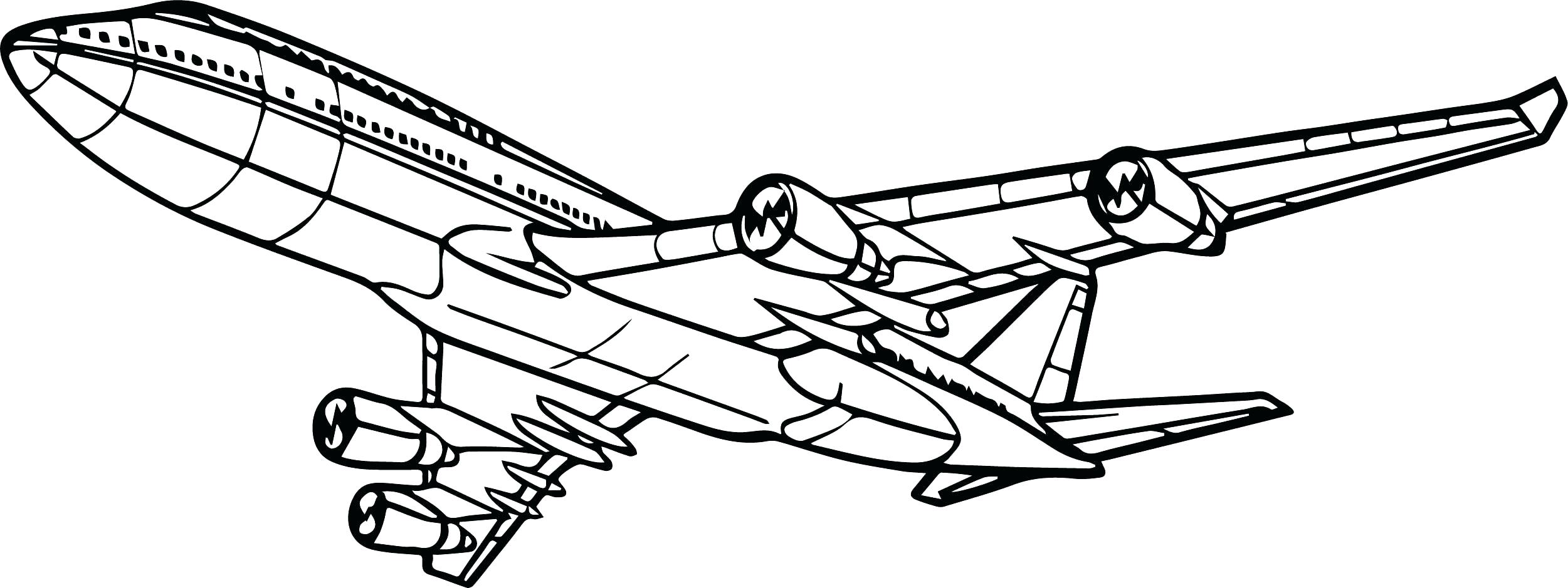 2501x939 Coloring Pages ~ Airplane Coloring Page Fighter Shark Color