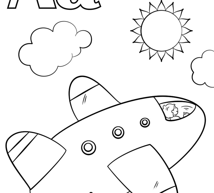 Coloring Pages Airplane General Free Sheets Of Airplanes Pilot 849x768 Coloring Pages Airplane General Free Sheets Of Airplanes Pilot