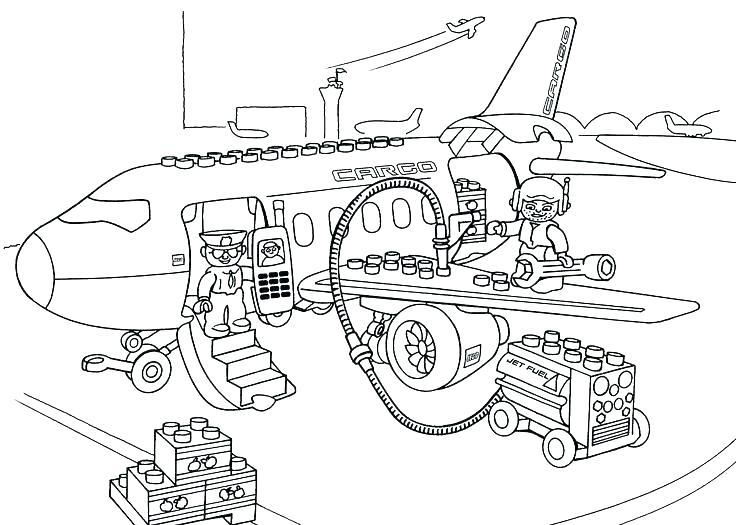 Lego City Forest Police Coloring Pages Airport Color 736x525 Lego City Forest Police Coloring Pages Airport Color