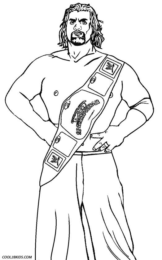 523x840 Printable Wrestling Coloring Pages For Kids Cool2bkids Sports