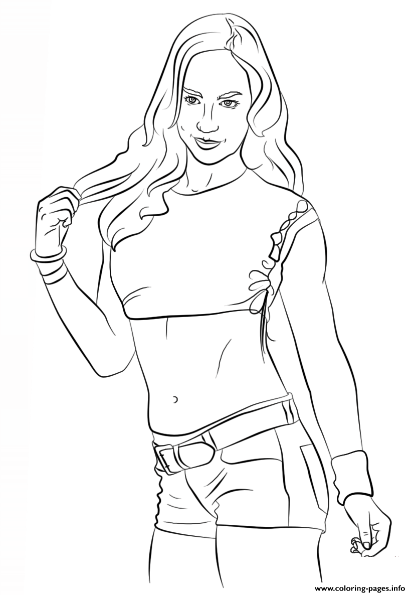 824x1186 Wwe Aj Lee Coloring Page Coloring Pages Printable