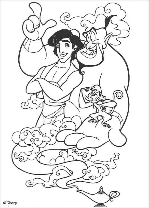 Aladdin Coloring Pages 607x850 Aladdin Coloring Pages
