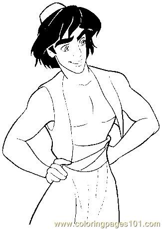 Aladdin Coloring Page 325x458 Aladdin Coloring Page