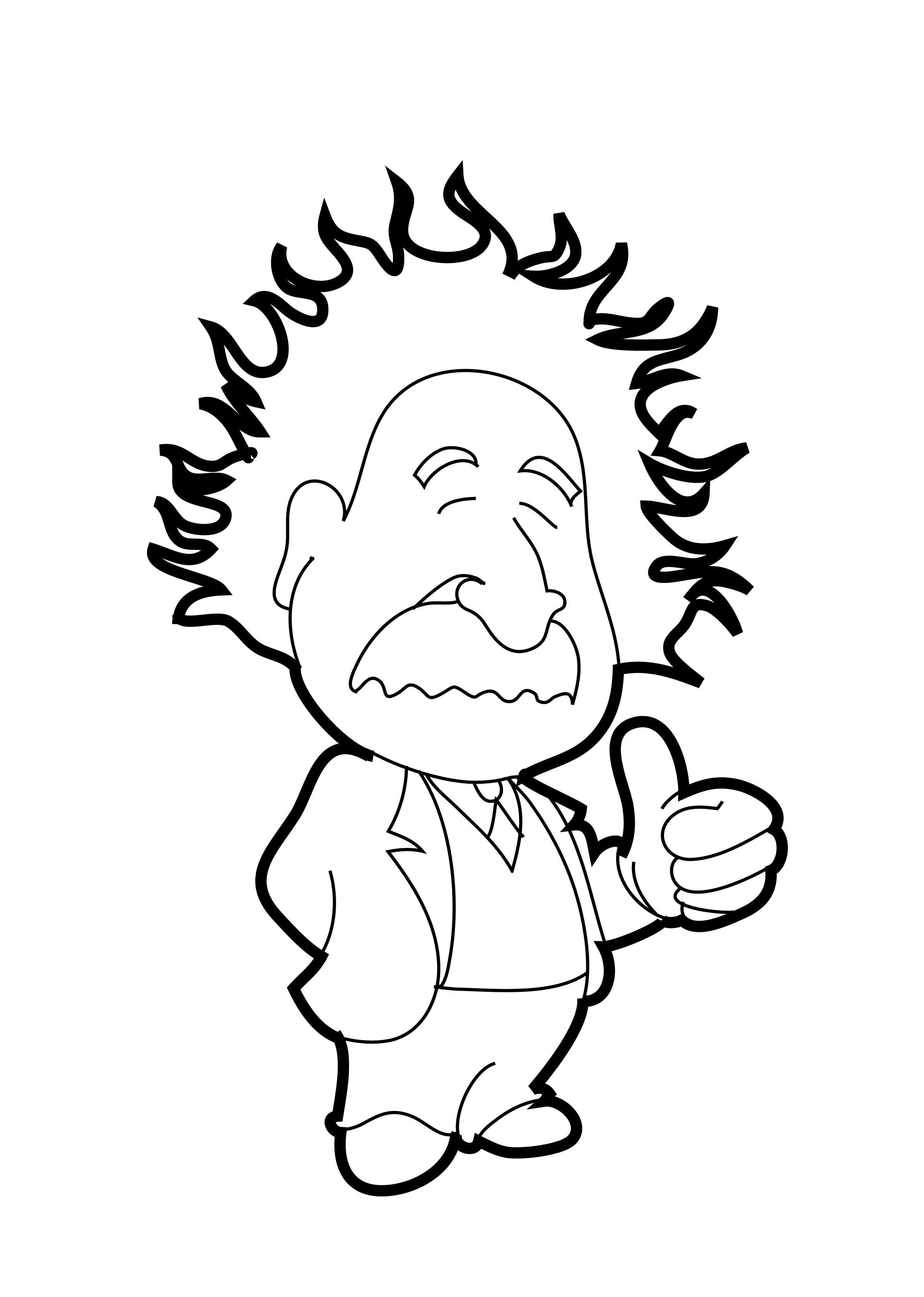 Albert Einstein Put Thumbs Up Coloring Pages Printables Src 2014 2389x3353 Albert Einstein Put Thumbs Up Coloring Pages Printables Src 2014